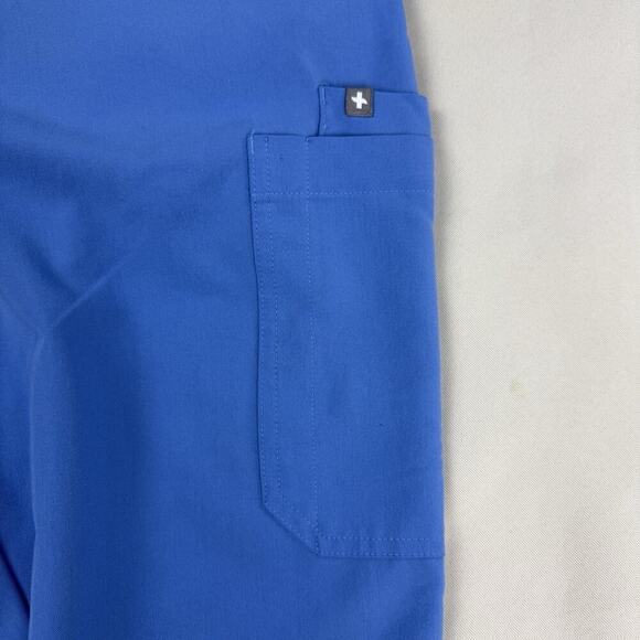 FIGS Yola Skinny Scrub Pant Womens L Blue Nurse Uniform Stretch TW2000R 1356 - Picture 9 of 16